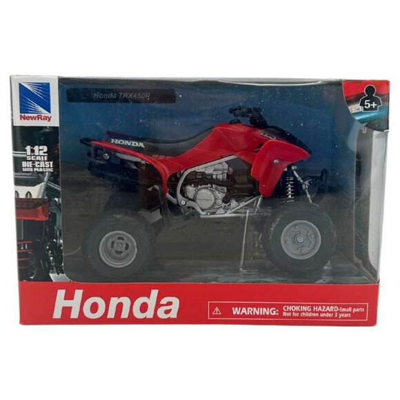 NewRay Red Honda TRX 450R ATV / 1:12 Scale Model - Picture 1 of 3